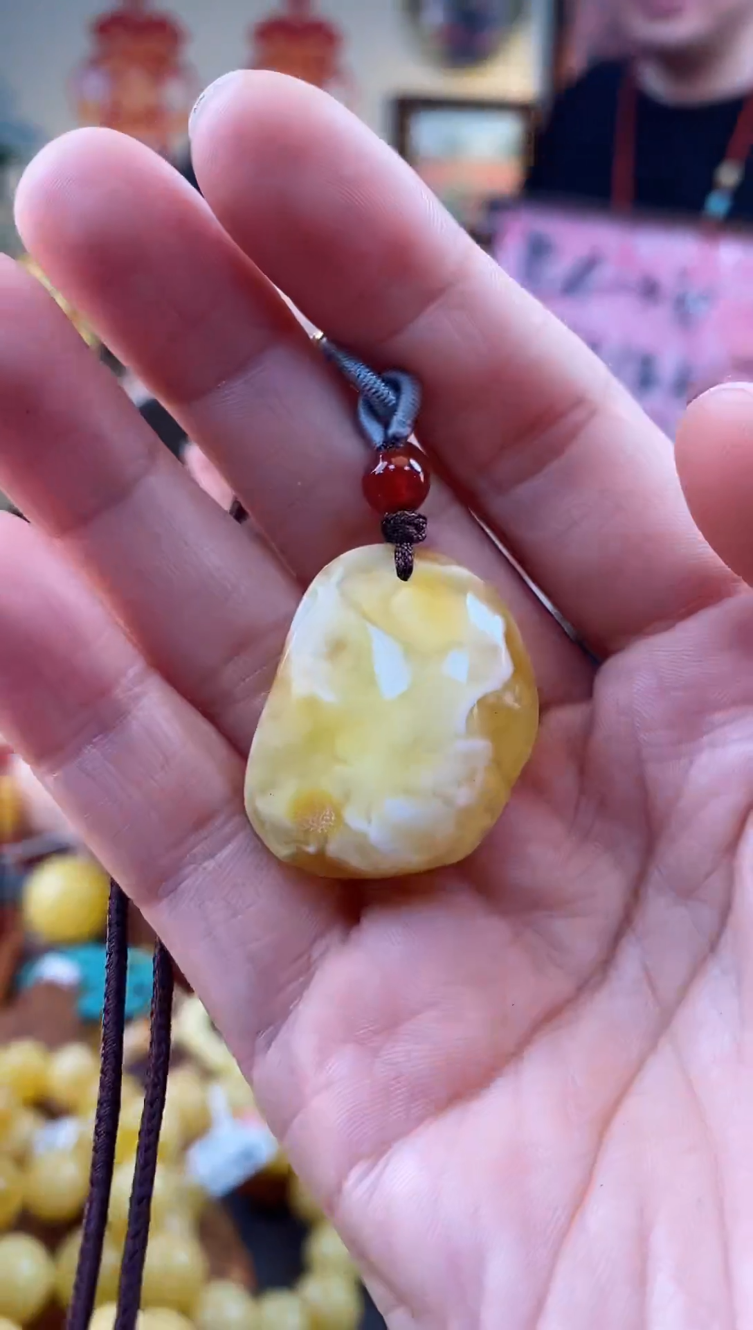 【闪购商品】琥珀颈饰未镶嵌吊坠