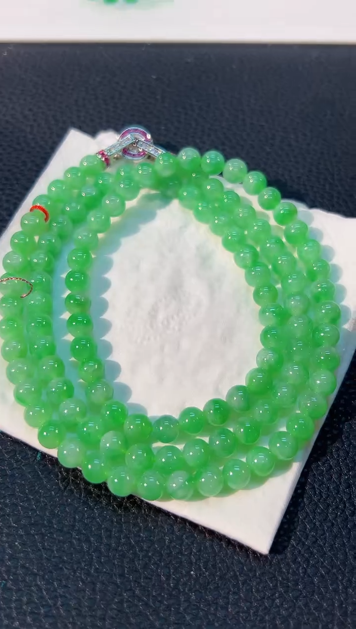 颈饰未镶嵌翡翠 缅料A货/支持复检/一件