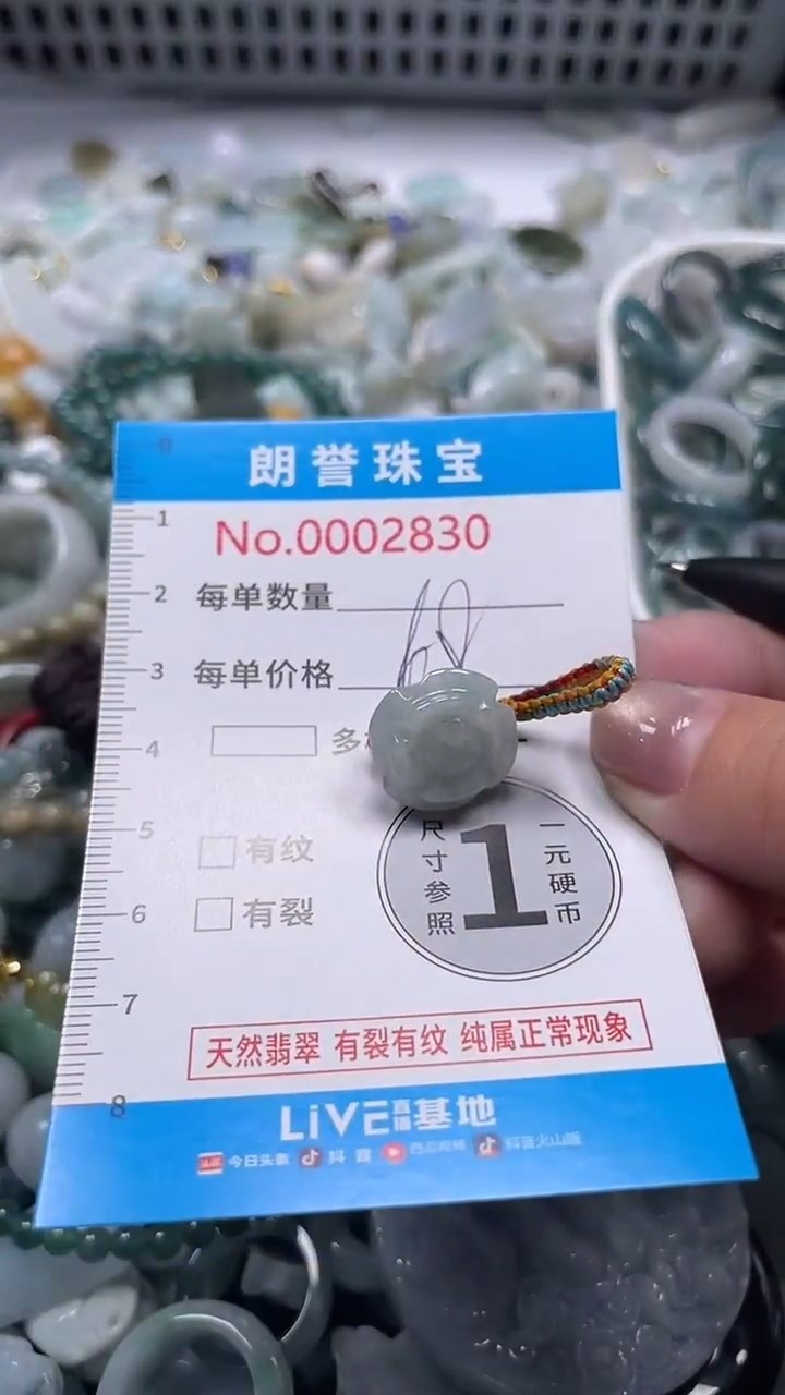 颈饰未镶嵌翡翠翡翠未镶嵌颈饰翡翠吊坠283