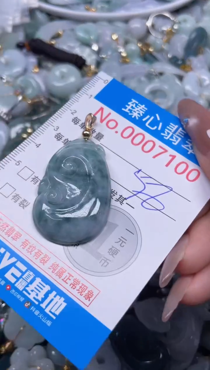 颈饰未镶嵌翡翠7100