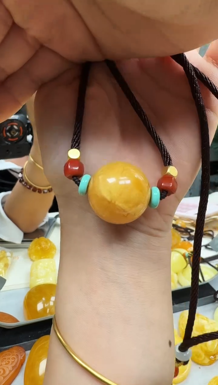 【闪购商品】琥珀裸石未镶嵌锁骨链  多样性发一