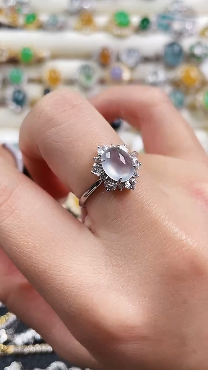 银S925镶嵌戒指翡翠S****?1111