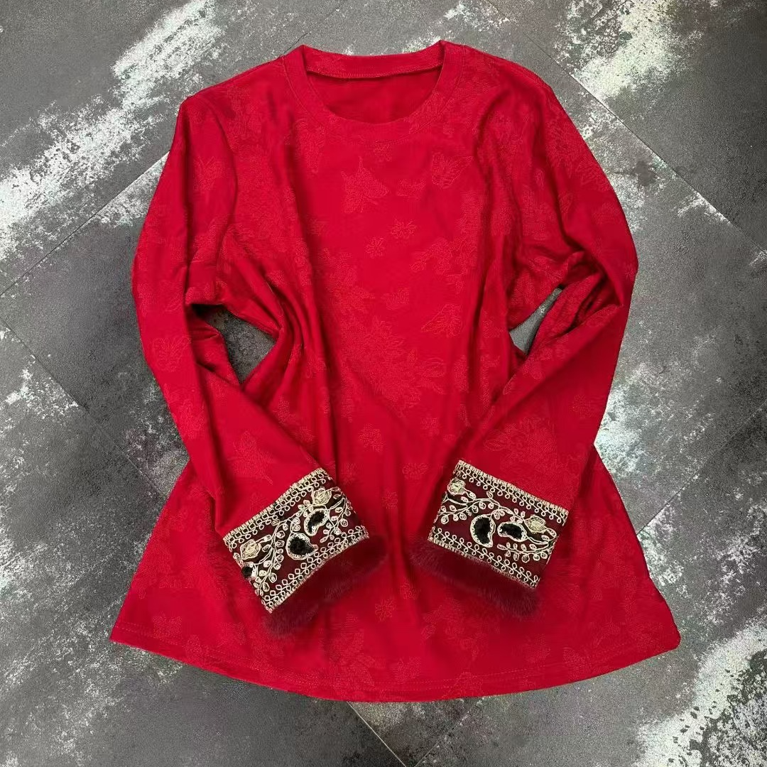 XIE9  百搭新中式加绒上衣1231