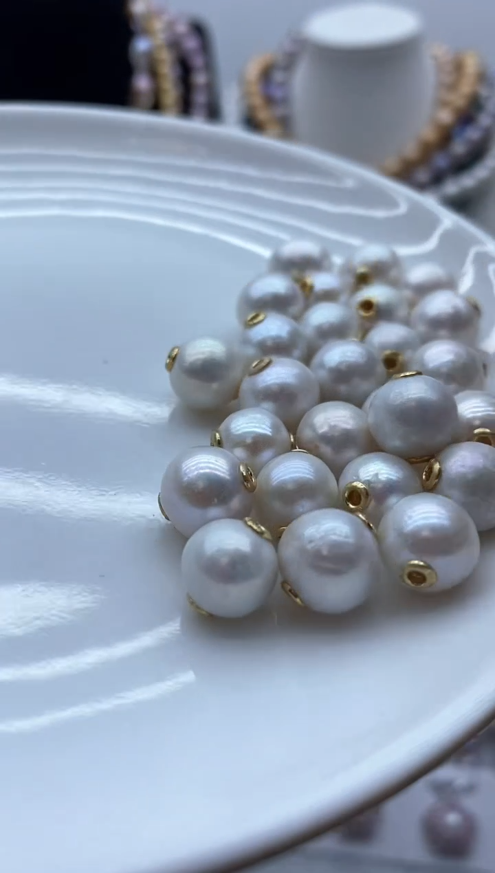 【闪购商品】淡水珍珠颈饰钛钢12