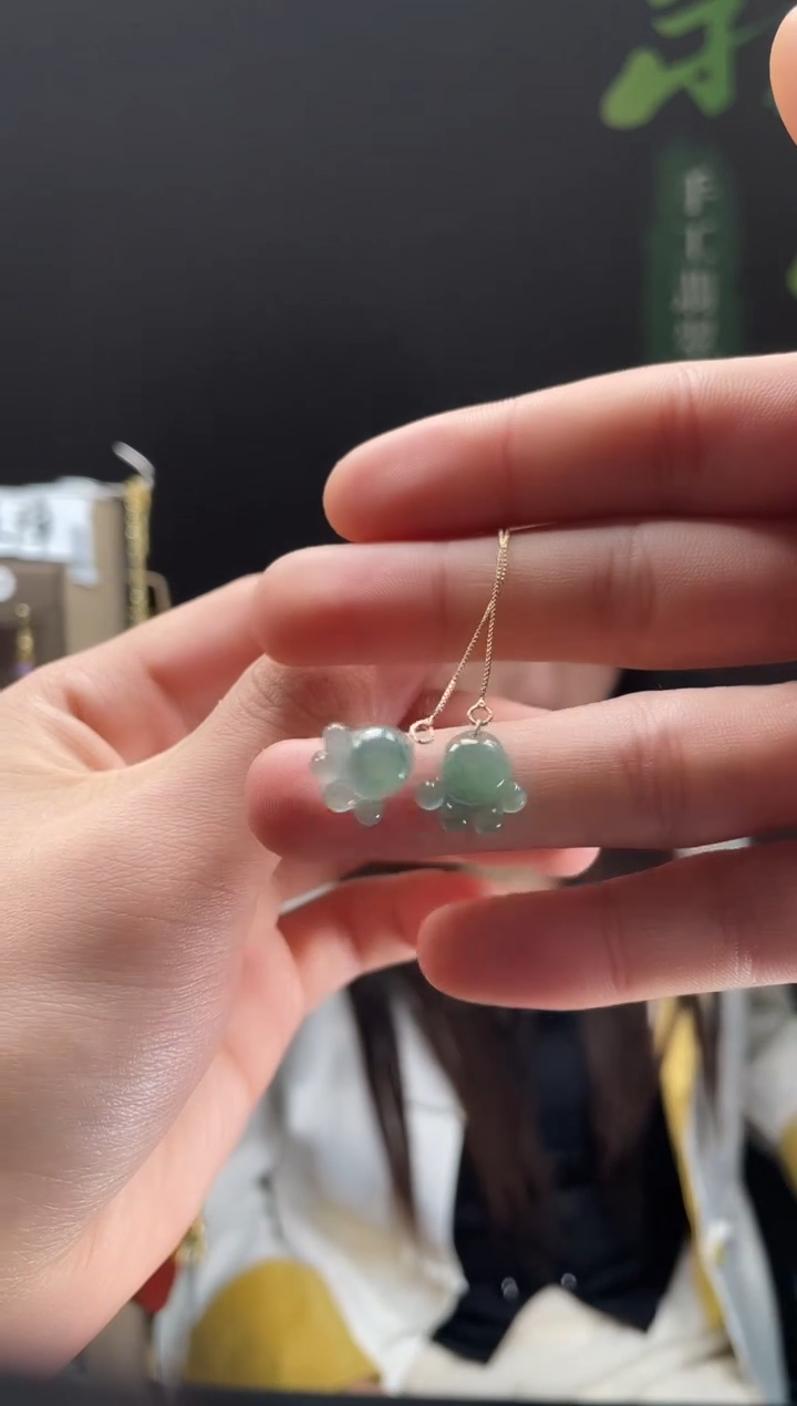 【闪购商品】翡翠耳饰合金0275翡翠饰品