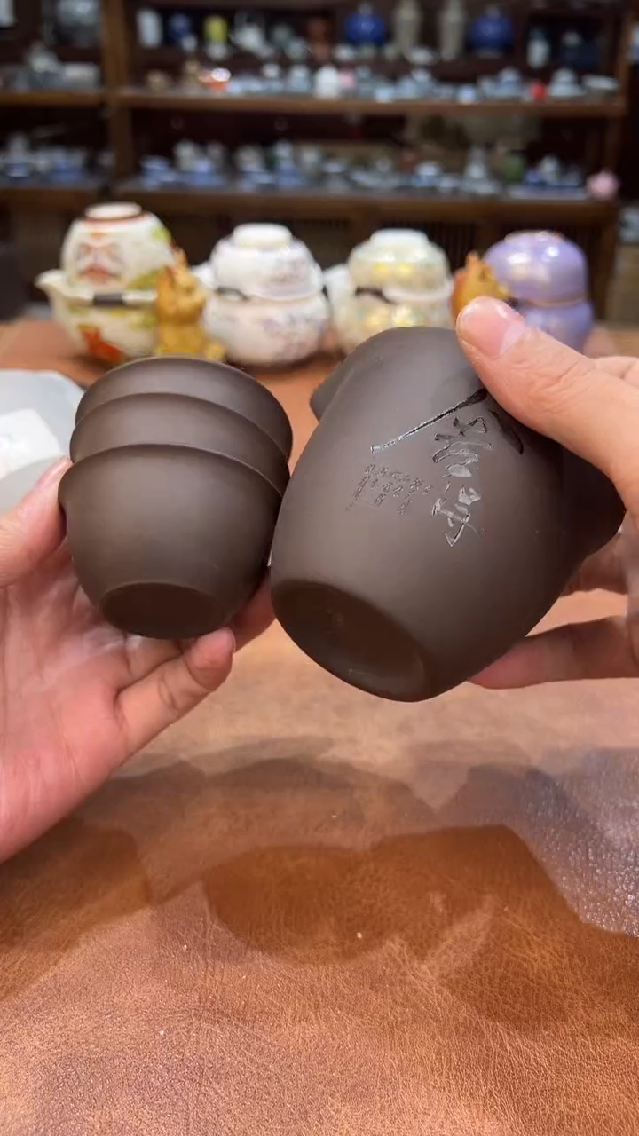 真的很便宜会开片的旅行茶具