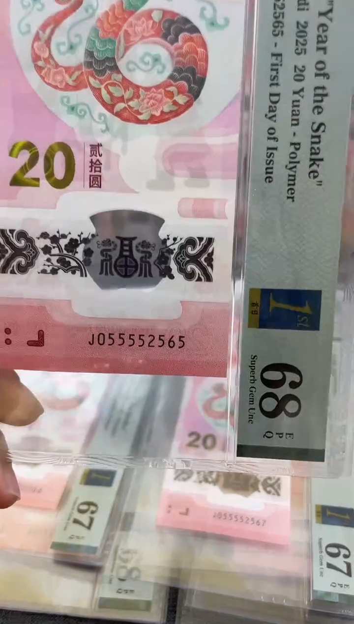 【闪购商品】塑料PMG蛇钞4个5头尾2565