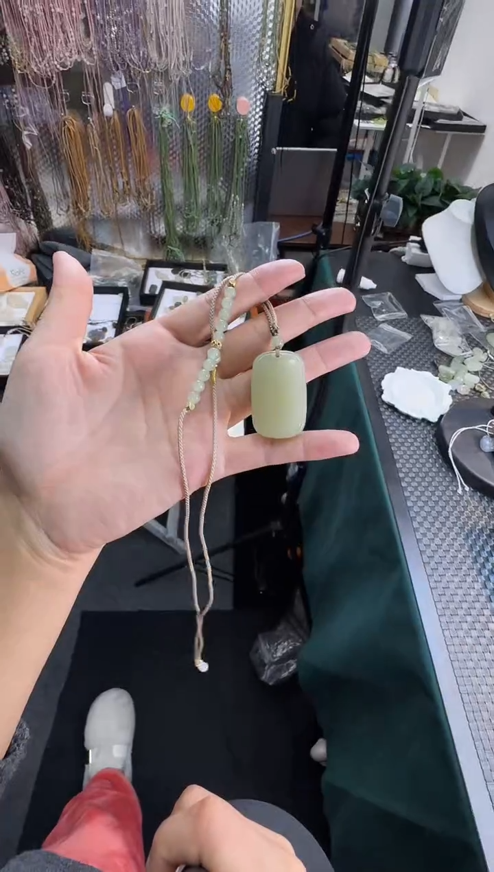 【闪购商品】和田玉颈饰未镶嵌35高冰无事牌