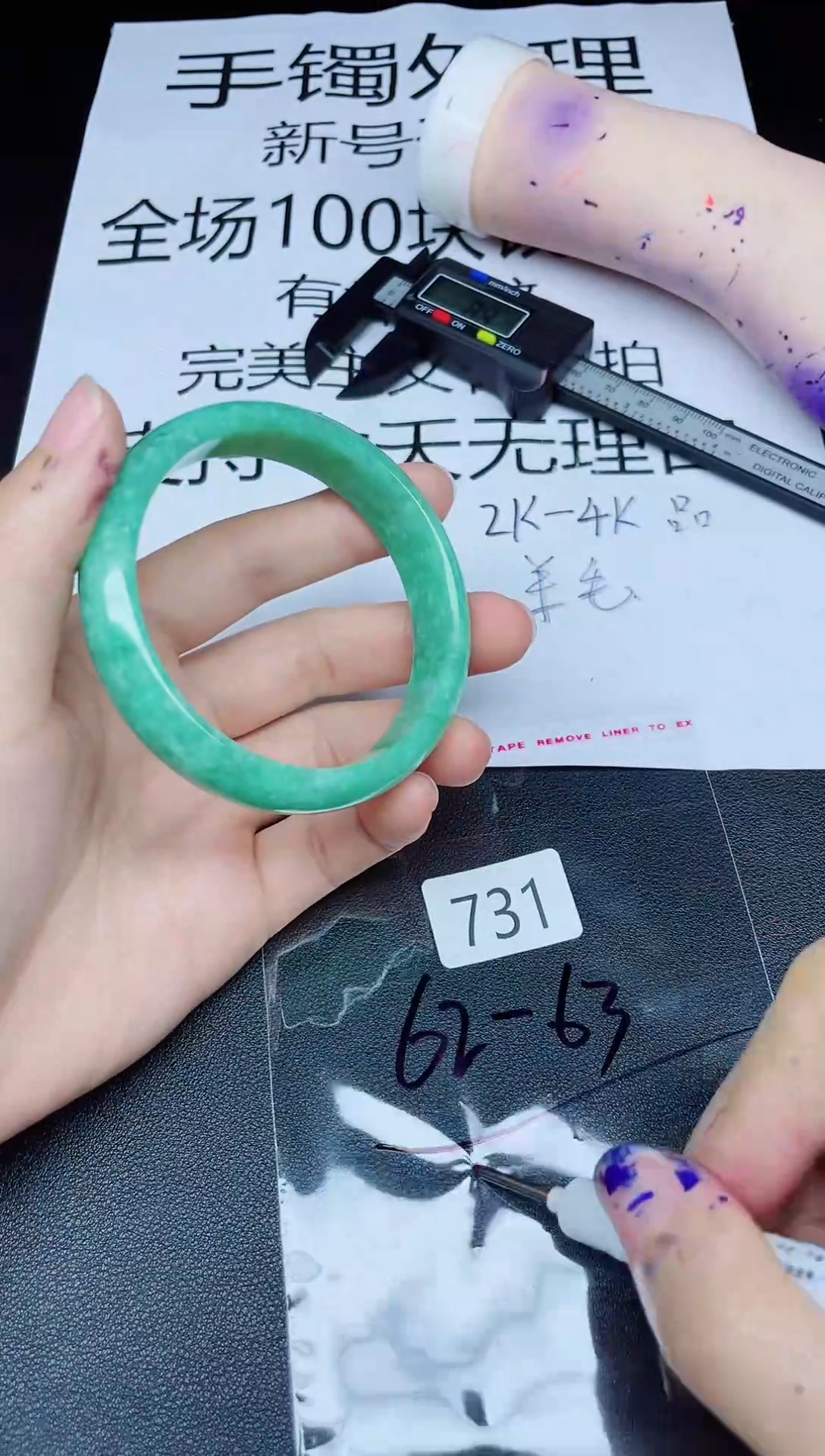 未镶嵌手镯翡翠731