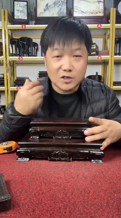 木非洲黑檀长方底座25*15/20*10CM