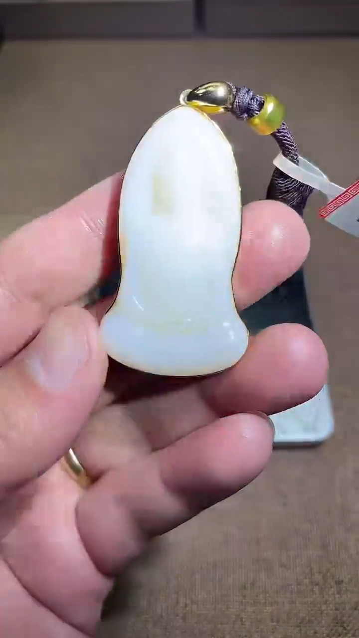 颈饰银S925镶嵌和田玉12.28