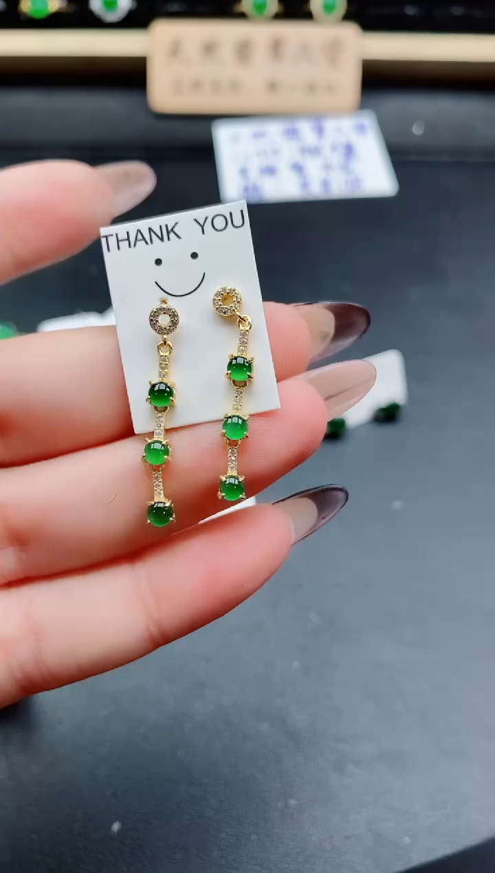 银S925镶嵌戒指翡翠1