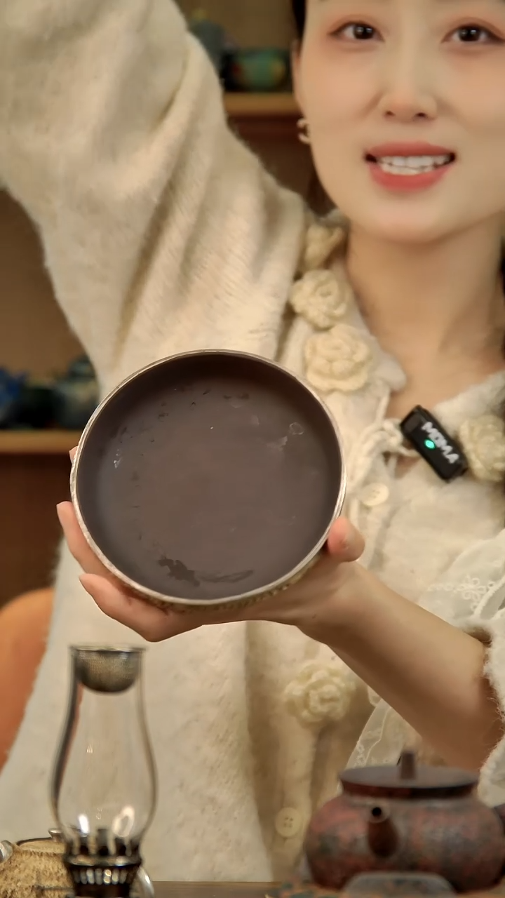 言野手作 粉引仿古三足壶承