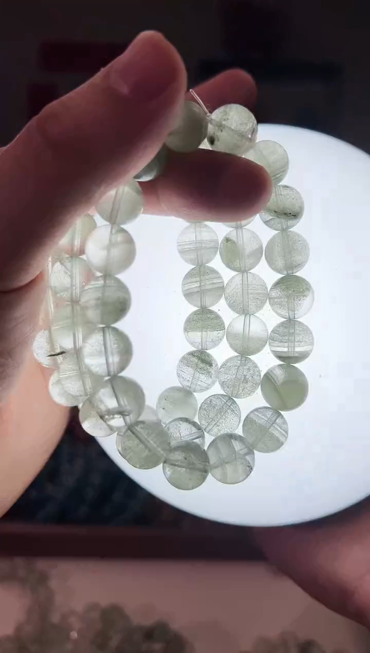 【闪购商品】水晶手串未镶嵌11.5m巴西绿幽灵（多样性发其一）