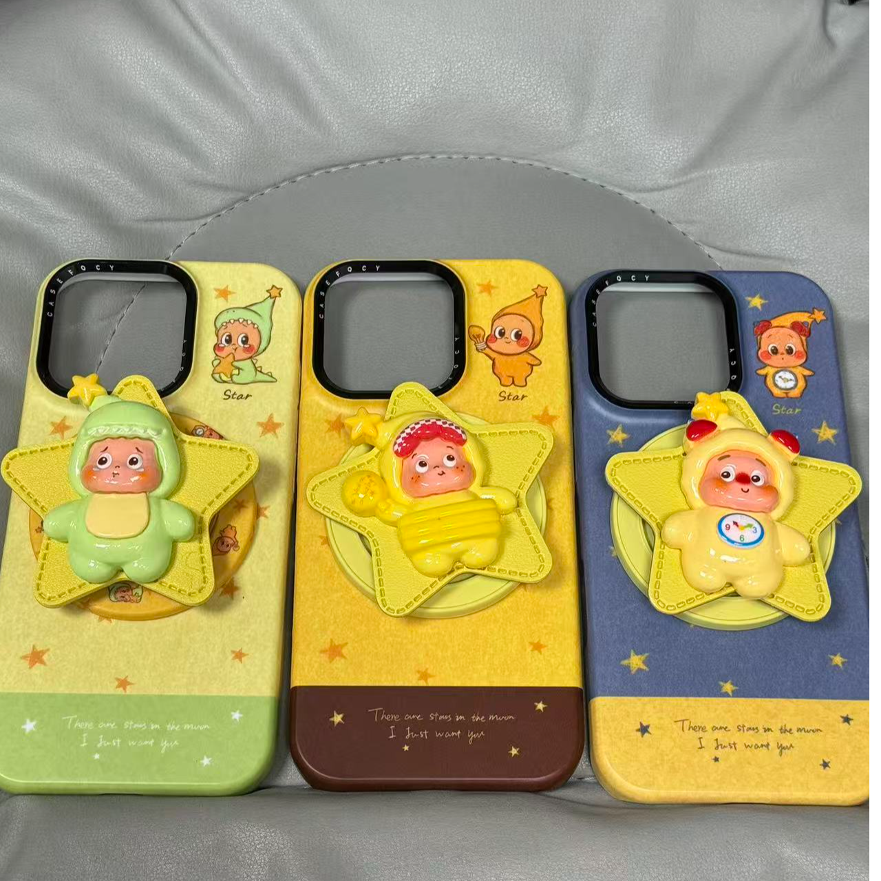 五角星星星人菲林磁吸手机壳一套