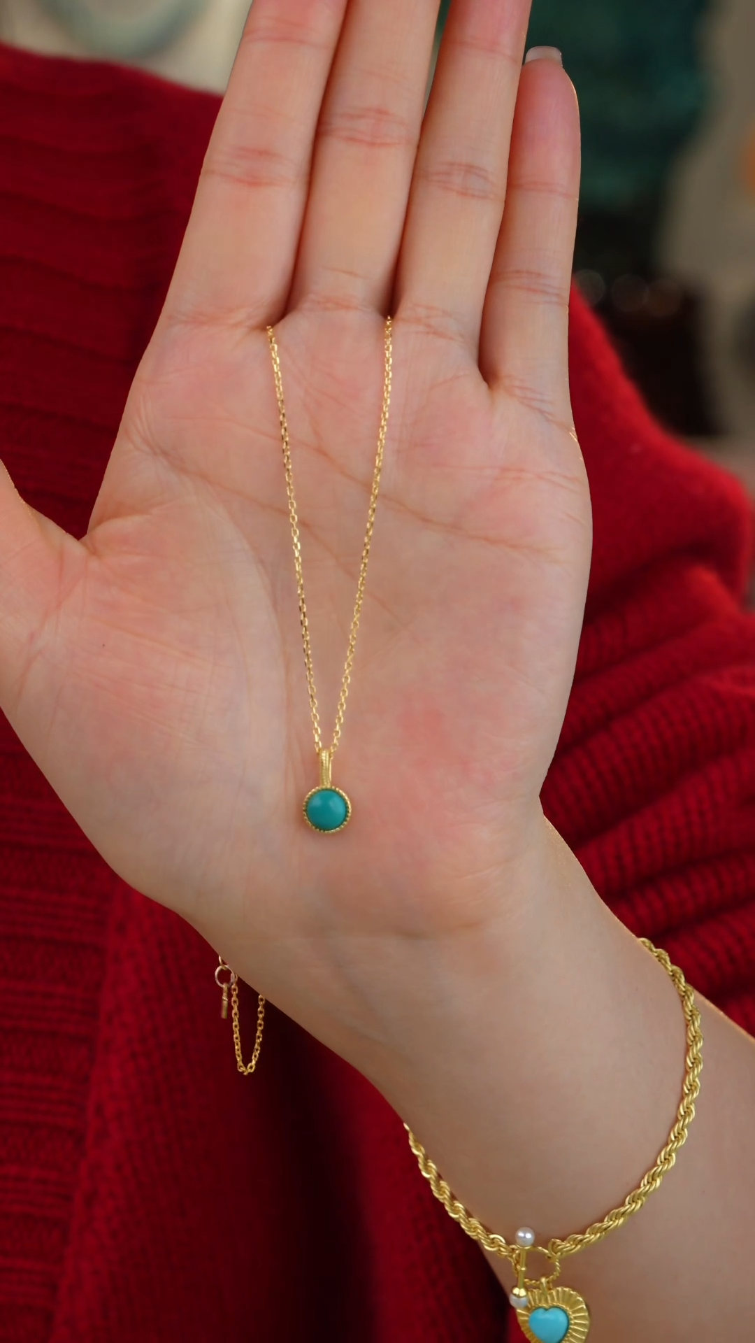 【闪购商品】绿松石项链合金多样性发货