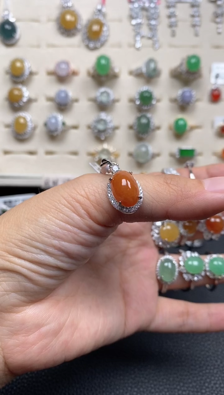 【闪购商品】翡翠戒指银S925镶嵌1111111