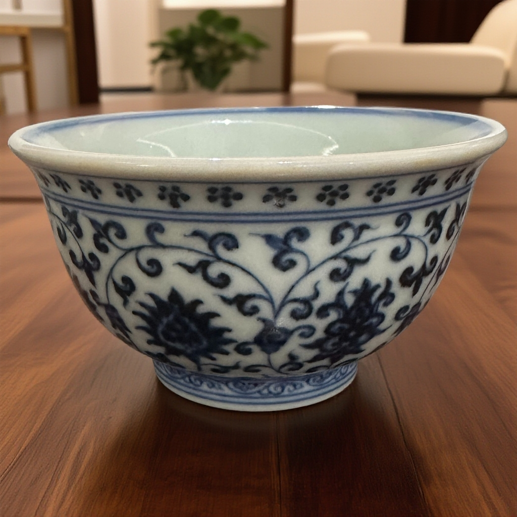 春风祥玉 压手杯缠枝莲