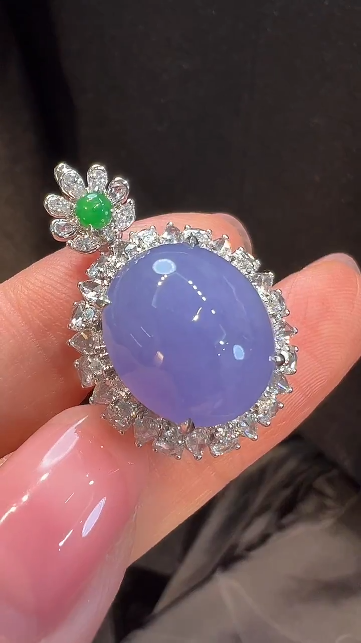 18K金镶嵌戒指翡翠L6