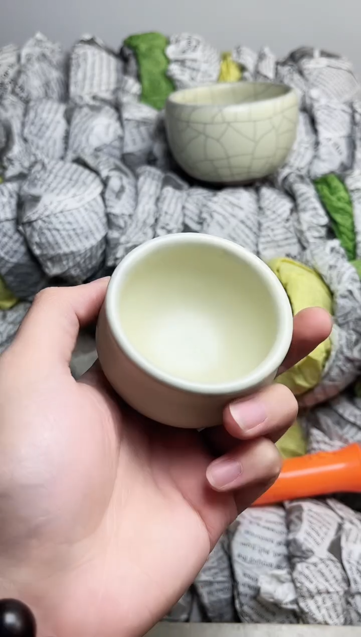 【闪购商品】茶盏白贝小佛度高端茶器主人杯