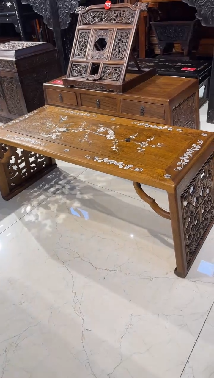 【闪购商品】木木艺缅花鸟踏花枝案桌1280.88888