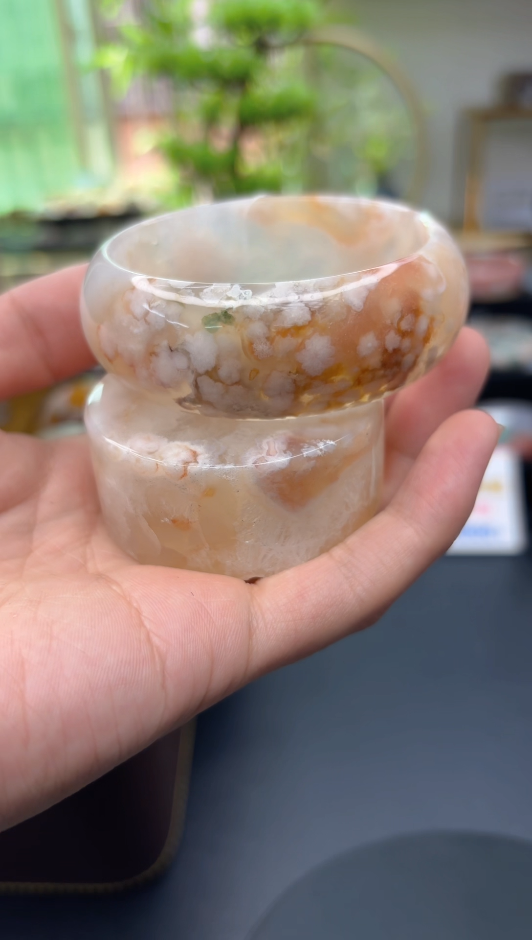 【闪购商品】石英质玉手镯未镶嵌C598(58圈赠送镯心)