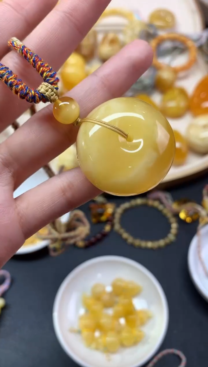 【闪购商品】蜜蜡裸石未镶嵌吊坠A375|1680