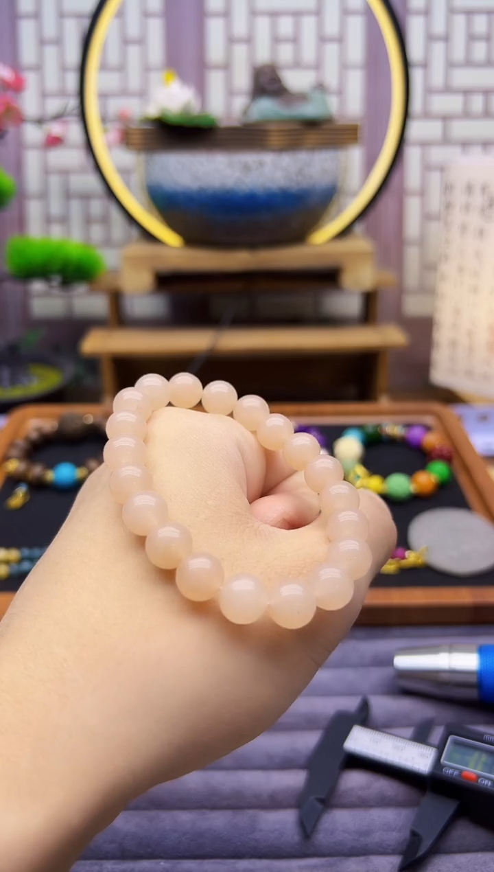 手链14K金镶嵌和田玉S632