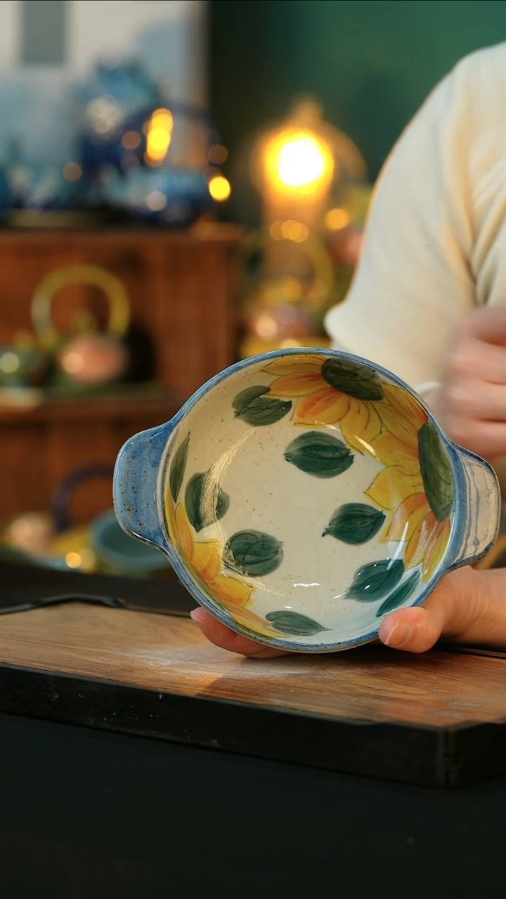 【闪购商品】杯手绘心瓷陶瓷浮力