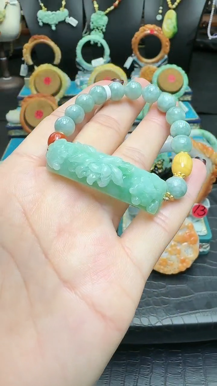 【闪购商品】翡翠手链未镶嵌手牌