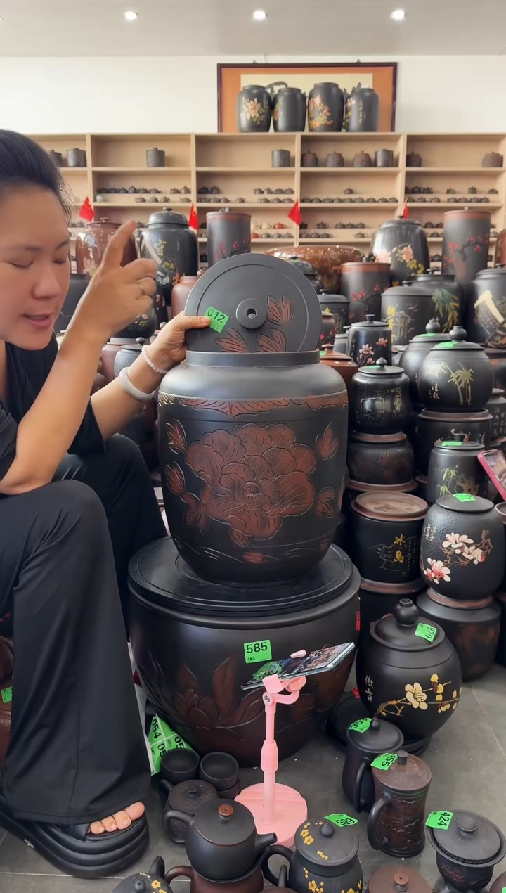 瑕疵 水缸 20升 荷花  012 
