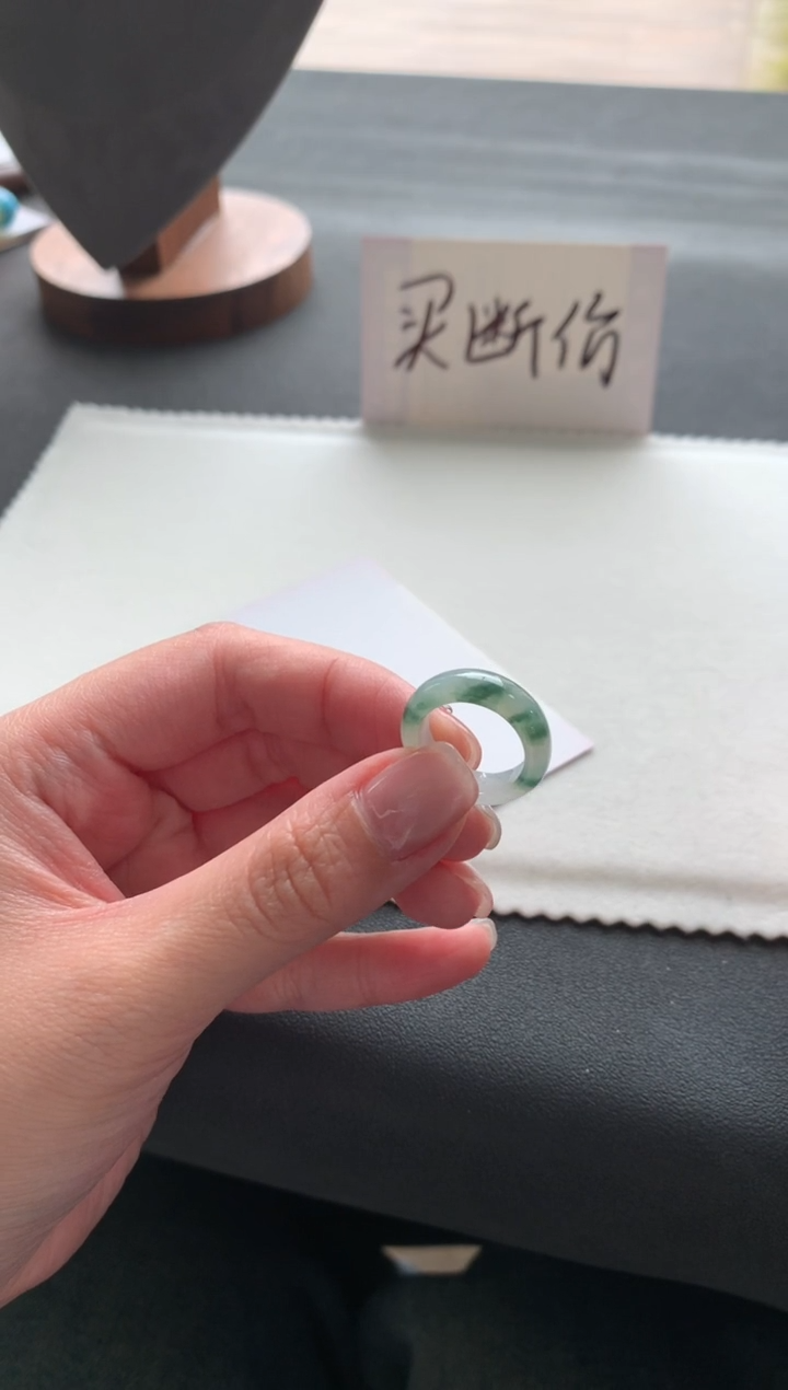 【闪购商品】翡翠戒指未镶嵌8号戒指F1066