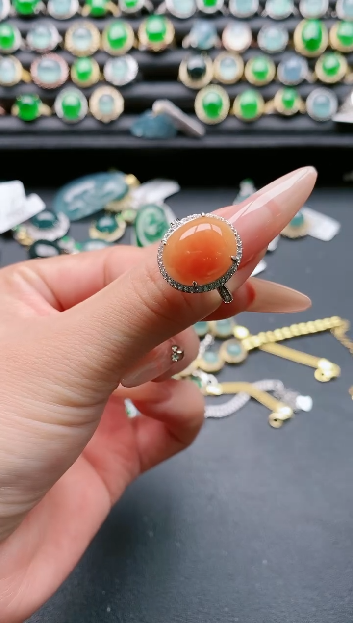【闪购商品】翡翠戒指银S925镶嵌1111111