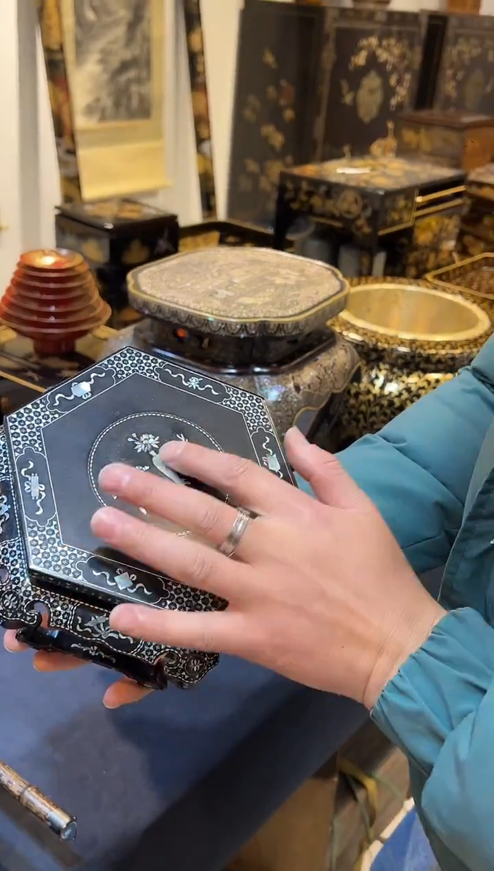 螺钿香几大漆漆器大漆漆器