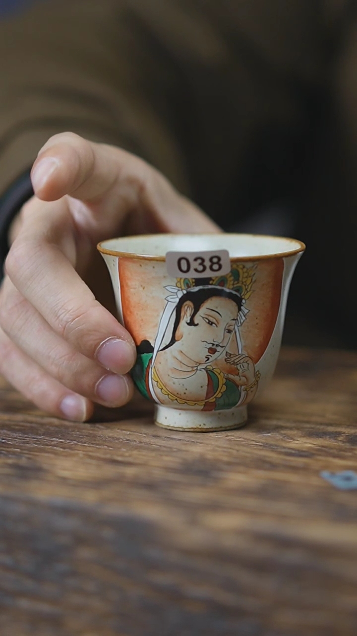 【闪购商品】038手绘系列敦煌菩萨杯