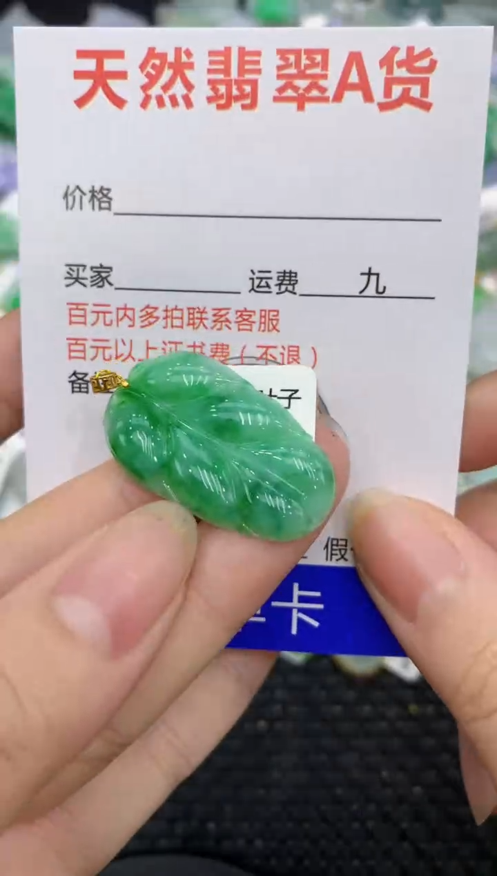 【闪购商品】翡翠颈饰18K金镶嵌8888888888