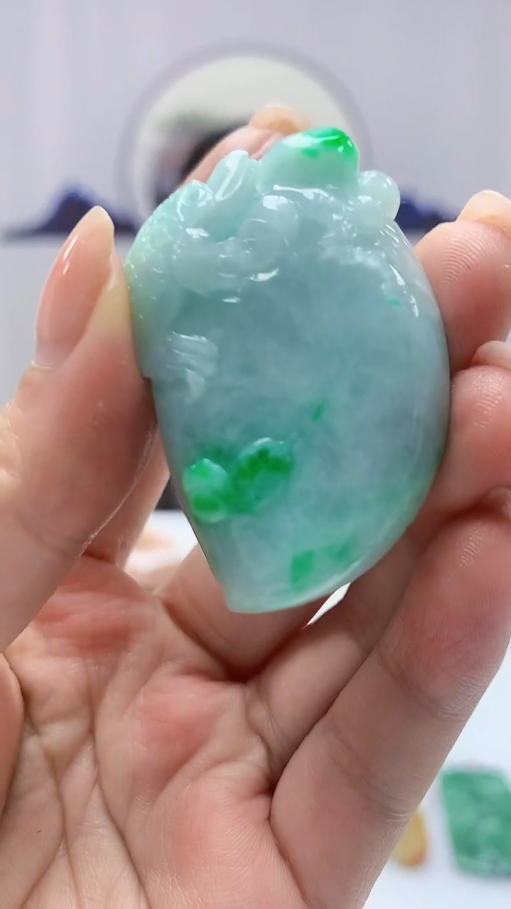 【闪购商品】定制翡翠未镶嵌4852ms-毛货251瓜