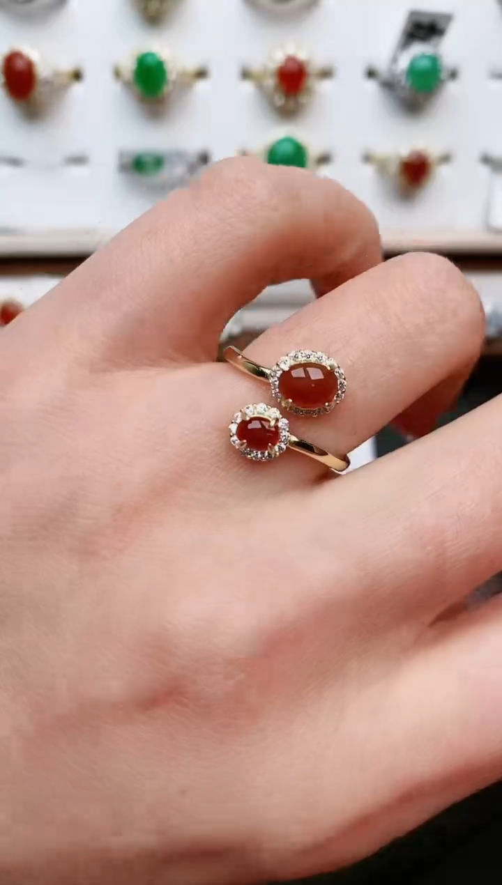 【闪购商品】翡翠戒指银S925镶嵌....