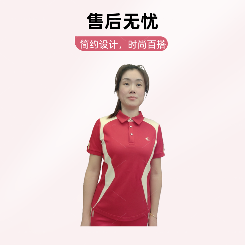 新款佳木斯健身操红色短袖罗马速干上衣高弹力运动户外休闲夏季