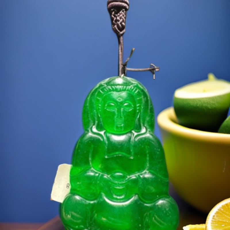 ｛老三高端甄选} CY4绿色观音吊坠