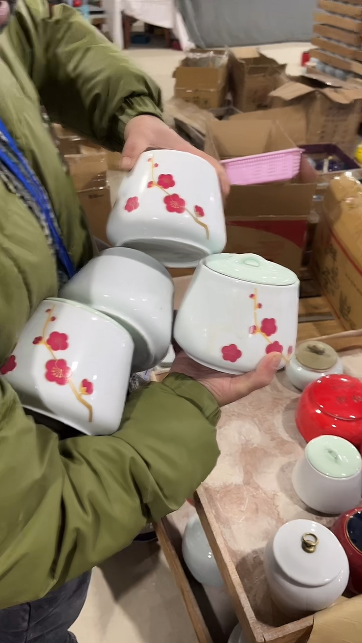 【闪购商品】摆件陶瓷茶叶罐罐密封罐