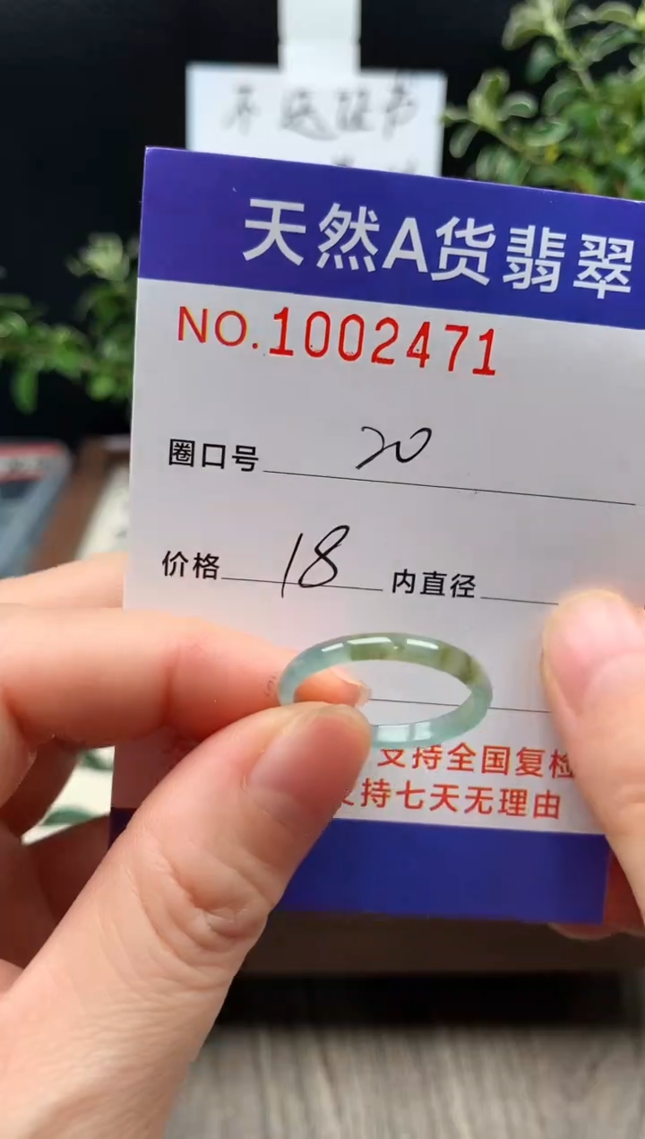 未镶嵌戒指翡翠20#