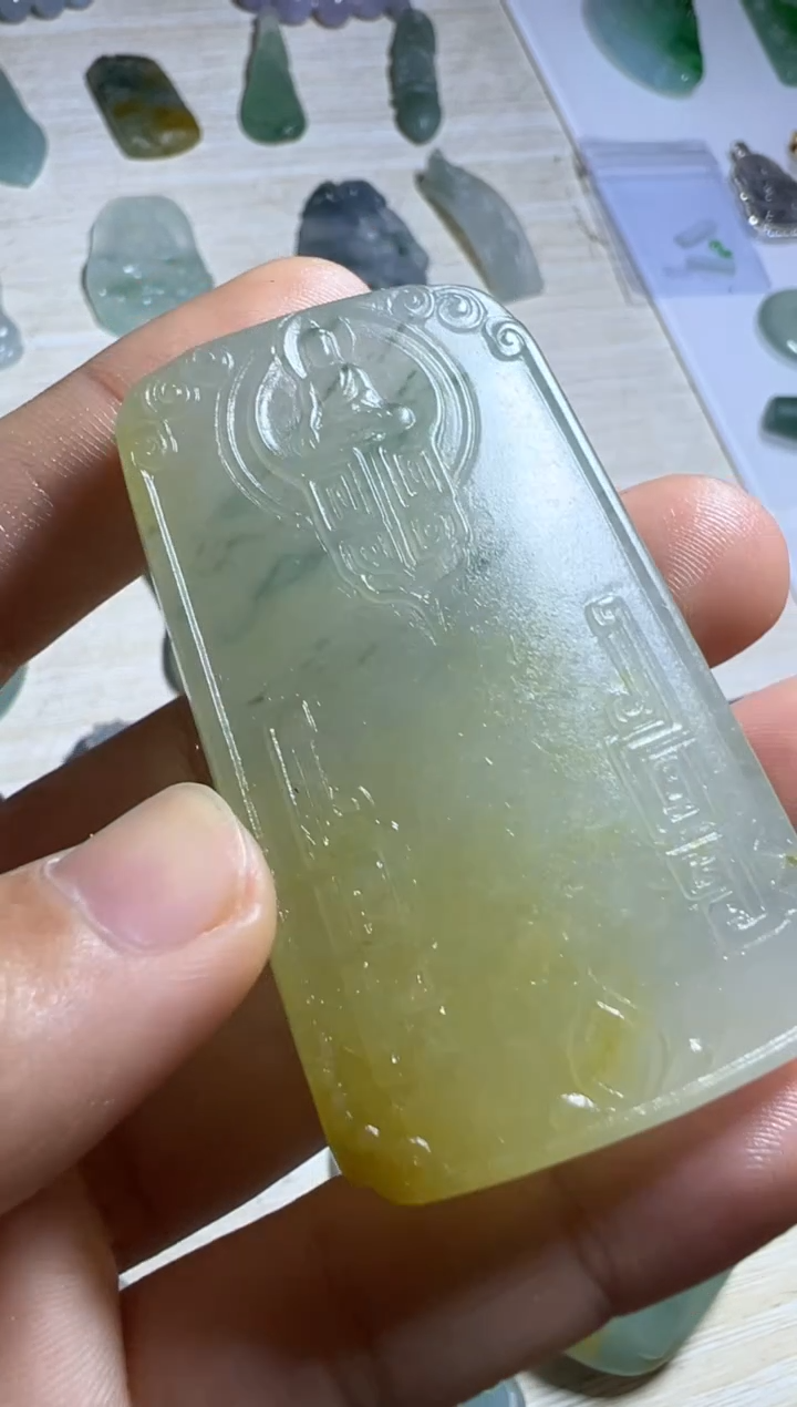 【闪购商品】定制翡翠未镶嵌无事牌