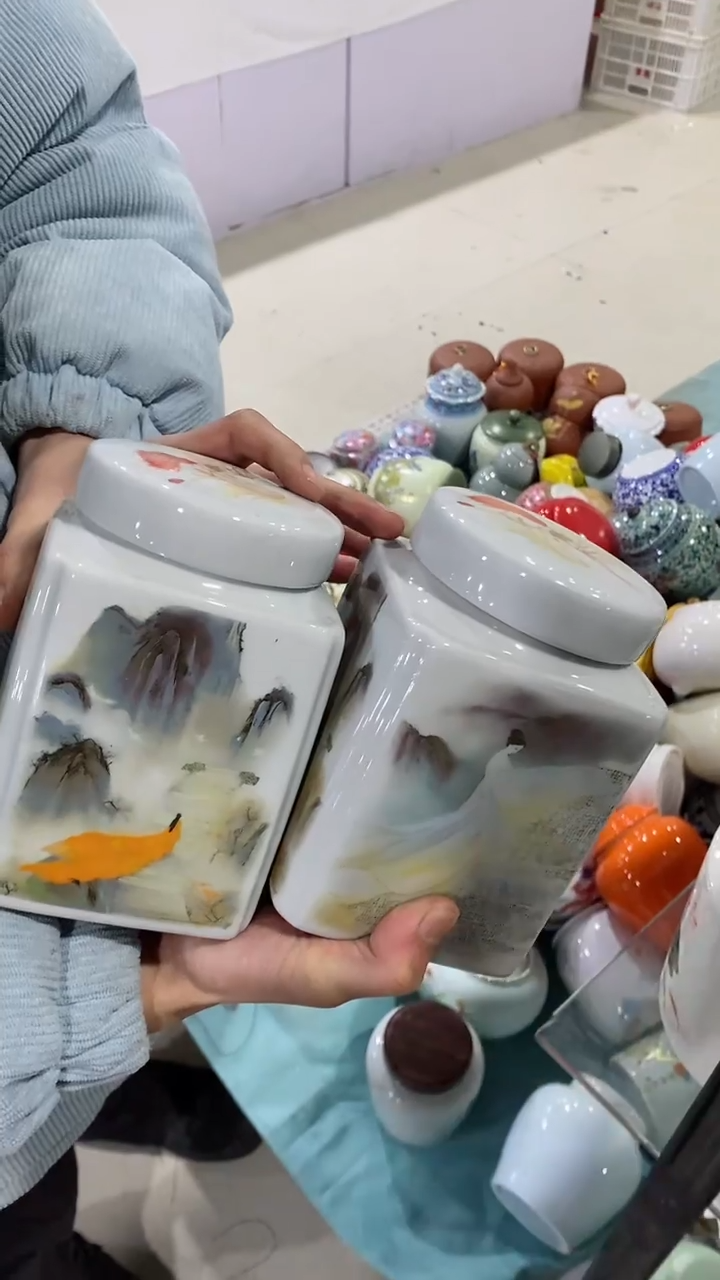 【闪购商品】罐陶瓷茶叶罐储物罐陶瓷茶叶罐储物罐