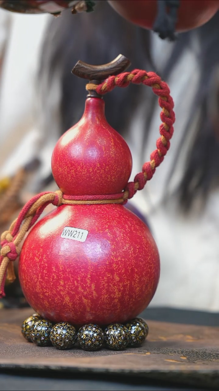 【闪购商品】WW211大漆酒葫芦不包手串及旋转底座