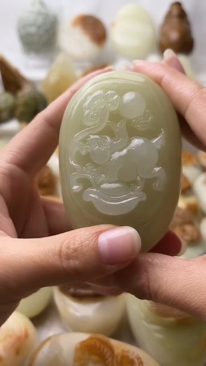 石材古青石棉纹正常不退换兔