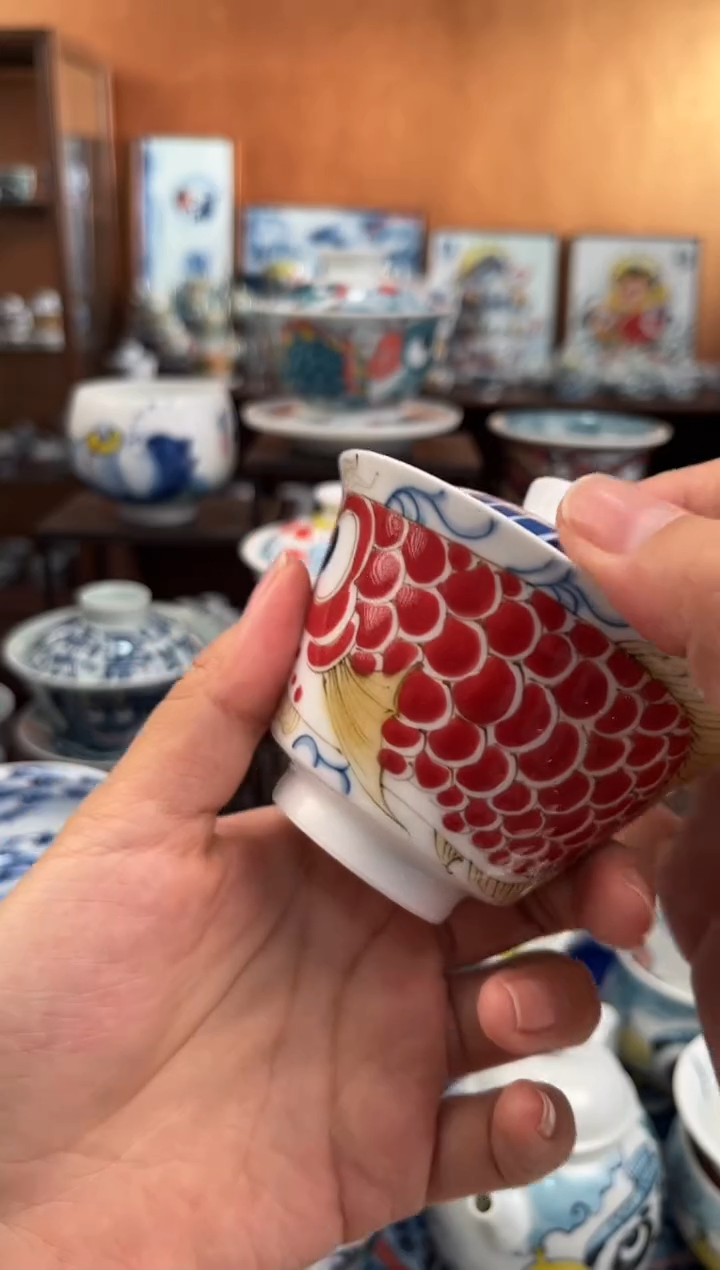昨明顺风顺水马蹄盖碗