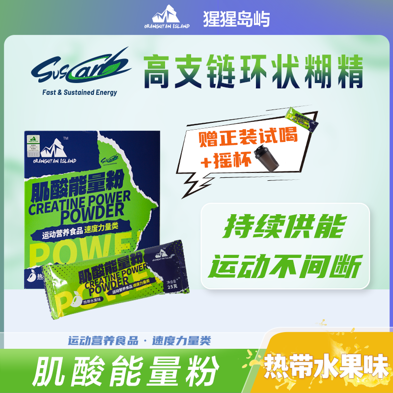 【高支链环状糊精】肌酸能量粉健身运动缓释碳水高纯度肌酸粉