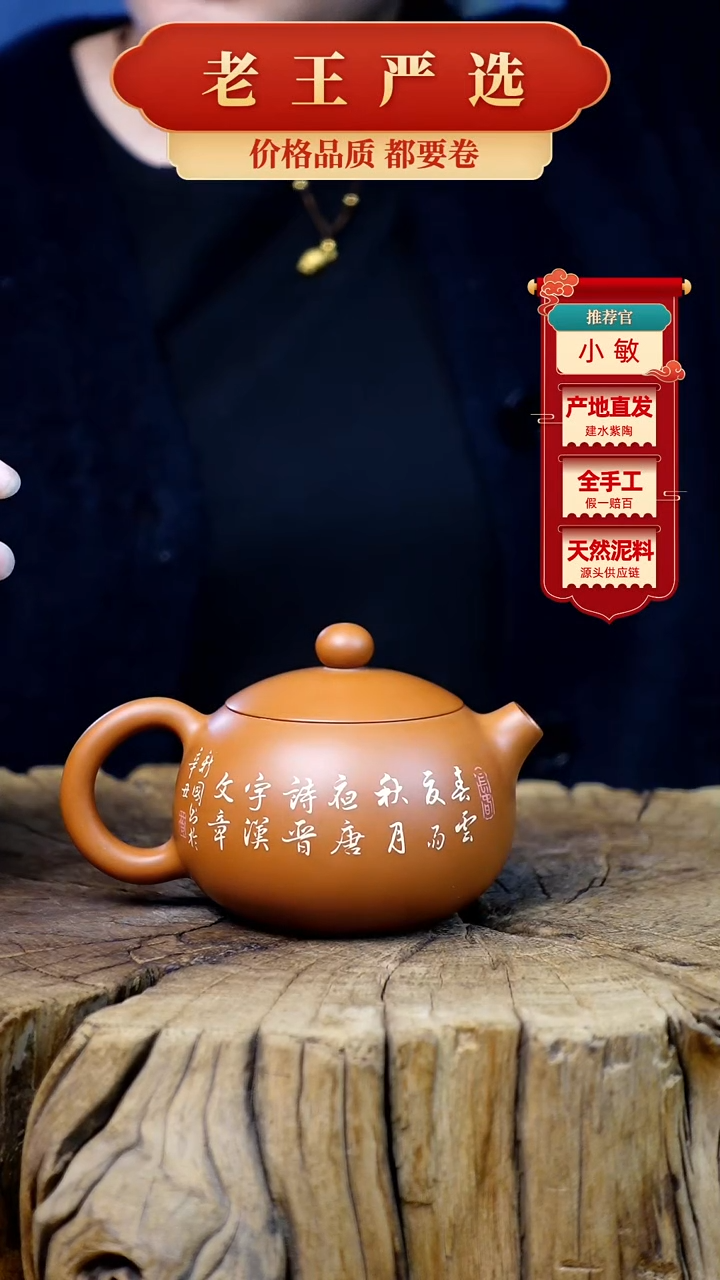 【闪购商品】壶建水紫陶全手工壶