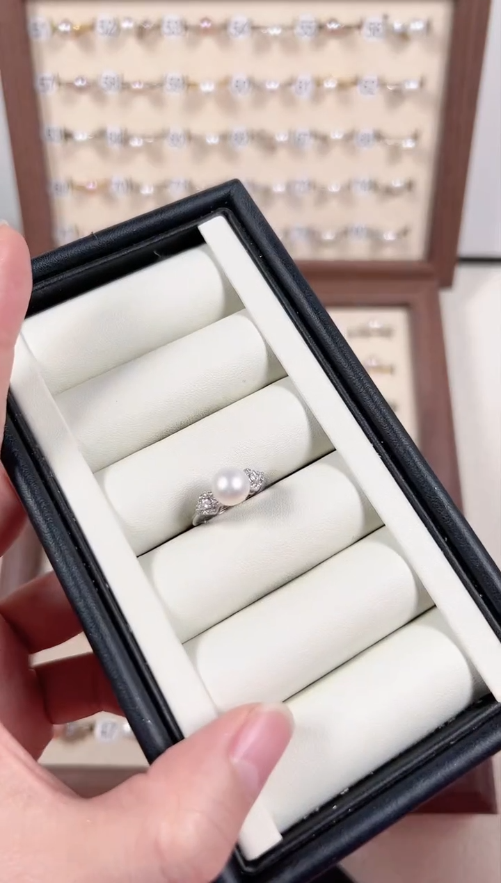 【闪购商品】淡水珍珠戒指银S925镶嵌008号